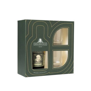 Diplomático Reserva Exclusiva Gift Box + 2 sklenice Diplomático Reserva Exclusiva Gift Box + 2 sklenice